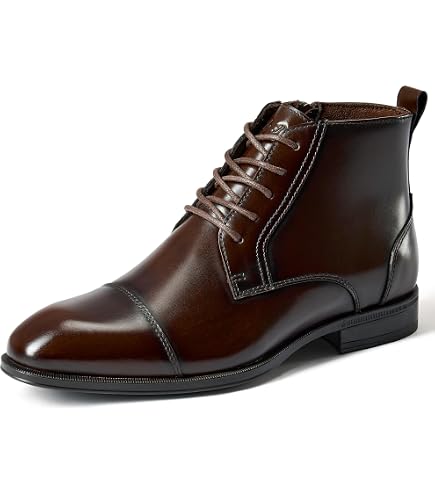 Leather Chukka Boots Ankle Dress‎ Casual Lace Up Brown Shoes m_698df4b12061e4311d8662bf.jpg main image 4