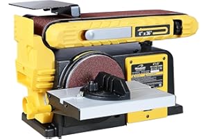Woodskil 4.5-Amp Belt & Disc Sander Combo, 4x36 in. Belt & 6 in. Disc Sander with 3/4HP Motor, Upgraded Model