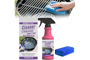 Fast Acting Heavy Duty Grill Degreaser Spray, 120 Ml BBQ Heavy Duty Degreaser Grill, Grill and Smoker Cleaner and Degreaser, 