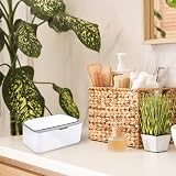 Yoosso Wipes Dispenser Case Grey Baby Wet Box Tissue Storage with Lid Seal view 6