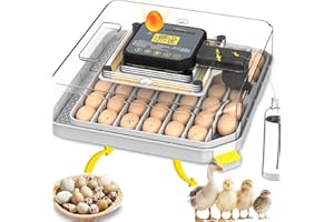 Egg Incubator for Hatching Eggs 48 Eggs Automatic Egg Turning Incubators for Chicken, Ducks, Goose, Pigeon, Quail, Parrot Inc
