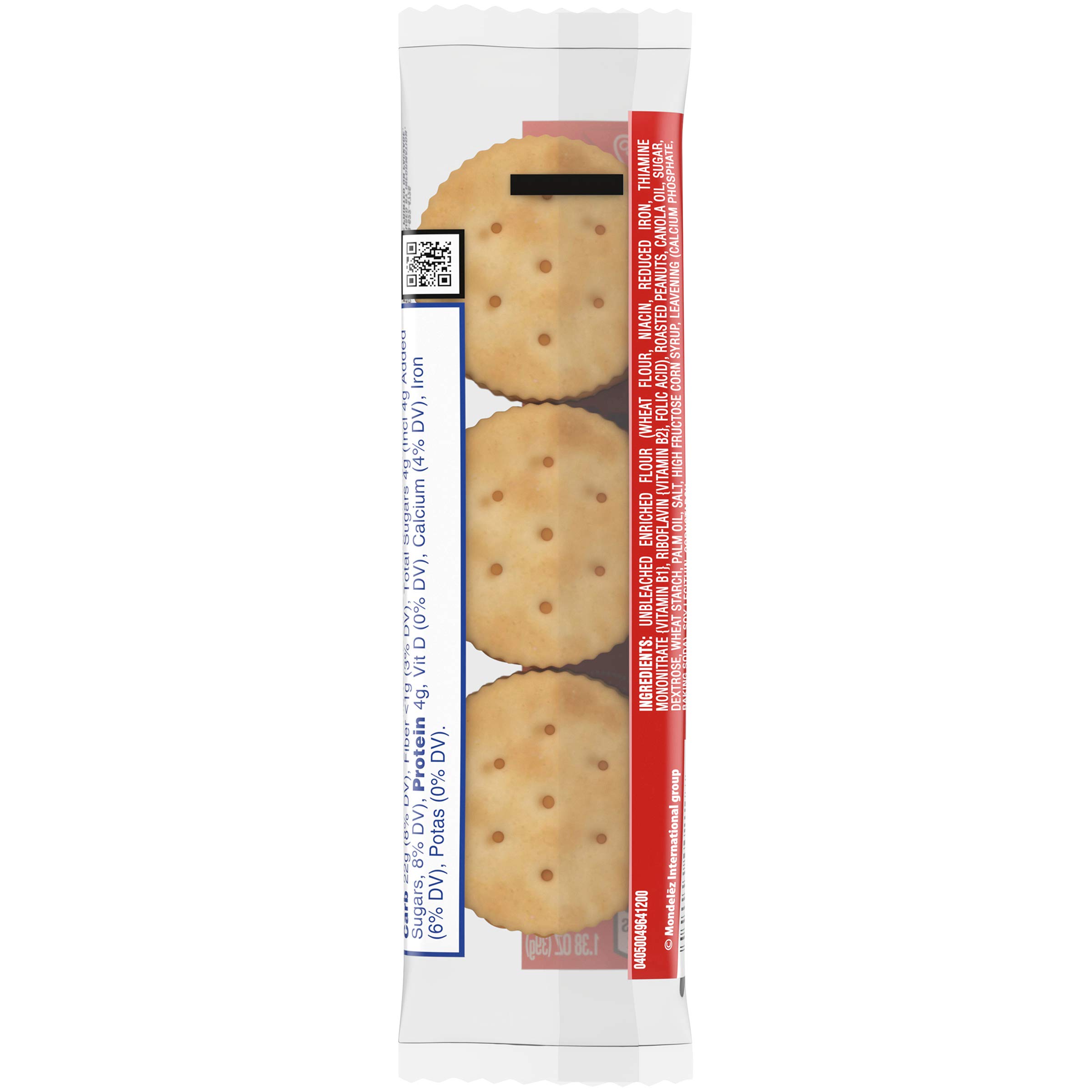 Ritz Peanut Butter Cracker Sandwiches, 8 Count Individual Snack Packs