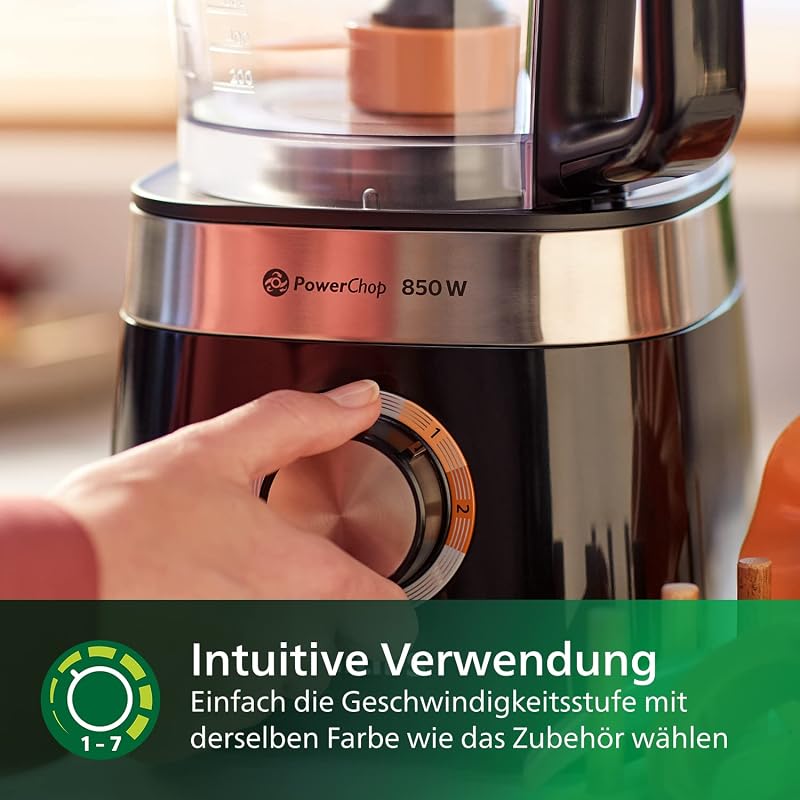 Küchenmaschine Viva Collection, Schwarz, 2 L Fassungsvermögen