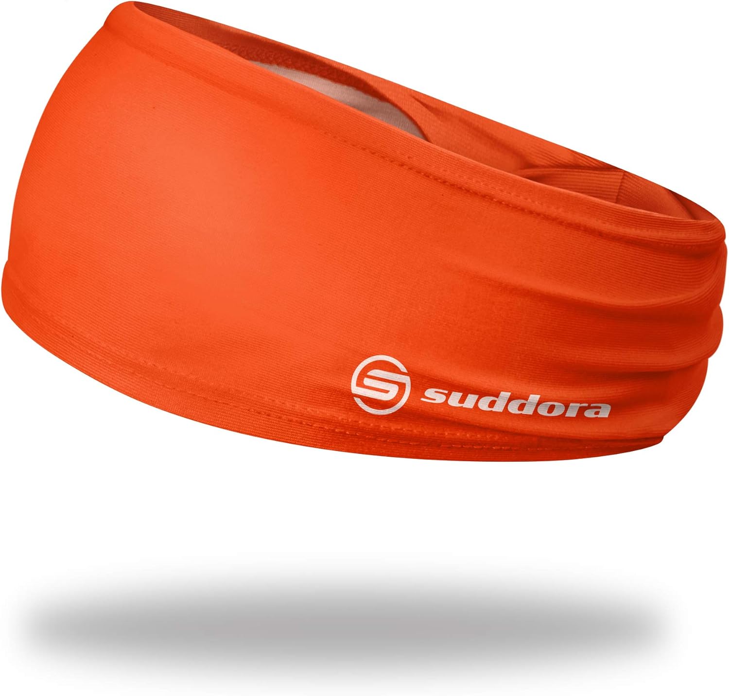 Suddora Solid Color Wide Headband/Sweatband - Workout, Football, Soccer, Yoga (Orange): Sports & Outdoors