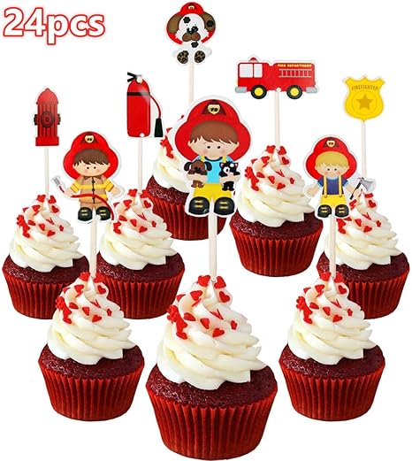 Amazon Com 24pc Firefighter Fireman Fire Truck Fire Extinguisher