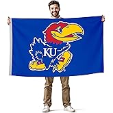 Kansas Jayhawks College Sports Printed Flag - NCAA Licensed - Nylon - School Banner (Blue) (3' x 5')