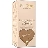 FGBG Summer Glow Tanning Gummies - Miami Vice Flavor - Pineapple, Coconut, & Strawberry - Vegan - Gluten-Free - Dairy-Free - Natural Ingredients - Essential Nutrients - Travel Size - 30 -Day Supply