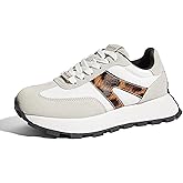 LUCKY STEP Women's Platform Fashion Sneakers Retro Classic Trainers Casual Lace-up Stylish Tennis Running Walking Shoes