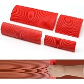 lenpestia Wood Graining Tool Wood Grain Paint Tool 4 Pieces | Wood Grain Tool Kit Decorative Wood Grain Tools Wood Graining Tool Set Simulated Wood Grain Brushes for Wall Room Decoration