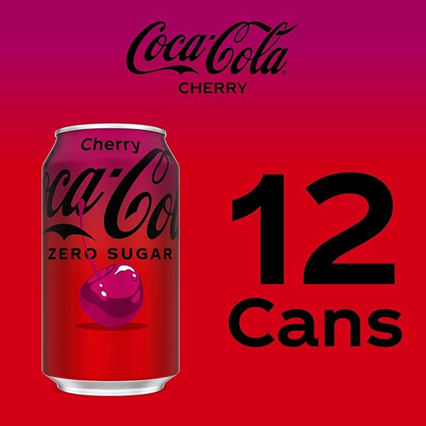 COCA-COLA CHERRY ZERO SODA, 12 FL OZ (PACK OF 12)