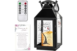 HN HAIINAA Memorial Lantern - Bereavement Sympathy Gift for Loss of Loved One, Father, Dad - Remembrance Gift