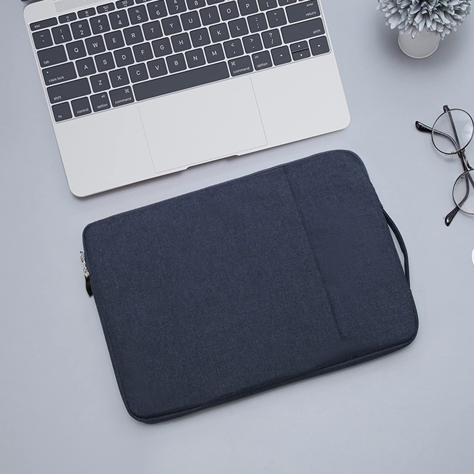 PROTech 15 inch Laptop Sleeve Case Zipper Briefcase Bag for 14-15 inch Laptop (Blue)