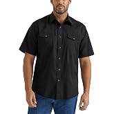 Wrangler White Sport Western Men's Collared Snap Shirt 1071106WH
