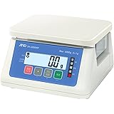 A&D 防塵・防水デジタルはかり SH-6000WP ≪ひょう量:6000g 最小表示:0.2g/0.5g/1g/2g(切替設定) 皿寸法:230(W)*190(D)mm 検定無≫