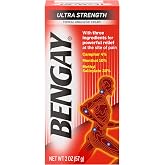 Bengay Ultra Strength Cream, Camphor Menthol &amp; Methyl Salicylate, 2 oz | Non-Greasy Topical Analgesic, Minor Arthritis, Muscle Joint &amp; Back Pain