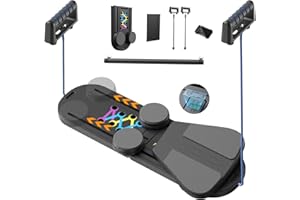 CANLANMU Pilates Board,Multifunctional Pilates Reformer Sets,Foldable Portable Pilates Board for Women Abdominal Pilates Reformer Board,Ab Board Core Exercise Pilates Equipment for Home Workout