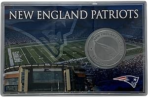 Highland Mint NFL New England Patriots 4" x 6" Stadium Challenge Coin With Protector, One Size, Team Colors