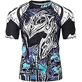 LAFROI Men's Long Sleeve UPF 50+ Baselayer Performance Compression Shirt Rash Guard-CLY08D
