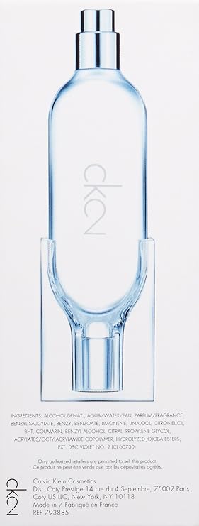 Calvin Klein Ck2 Eau De Toilette Unisex 1 x 30 Millilitros ...