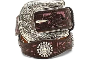 ARIAT Kid's Scalloped Concho Overlay Belt