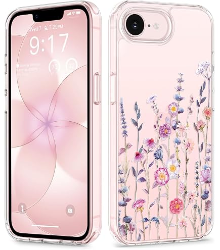 Yeddabox Custodia per iPhone 14 Pro Max con fiore, lussuosa