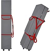 Cuddly Nest 10x10x52inch Wheeled Tent Bag Replacement for 10x10ft Pop Up Canopy - 900D Tough Canvas Rolling Carry Storage Bag with Sturdy Handles/Buckle Strap and Pocket