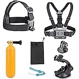 AKASO 7 in 1 Action Camera Accessories Kit Compatible with EK7000/EK7000 Pro/Brave 4/Brave 4 Pro/Brave 7 LE/Brave 7/Brave 8/V