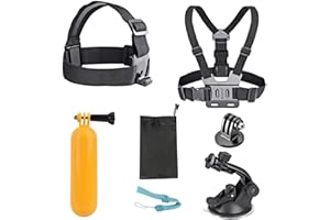 AKASO 7 in 1 Action Camera Accessories Kit Compatible with EK7000/EK7000 Pro/Brave 4/Brave 4 Pro/Brave 7 LE/Brave 7/Brave 8/V50X/V50 Pro/V50 Elite/GoPro Hero 11 10 9 8 7/ DJI/Apexcam Action Cameras