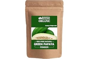 Blessfull Healing Organic Green Papaya Powder 100% Pure Natural 100 Gram / 3.52 oz