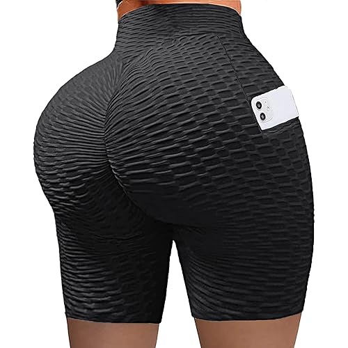 SEASUM Workout Booty Shorts for Women Scrunch Butt Lifting Yoga Short High Waist Sports Lounge Leggings