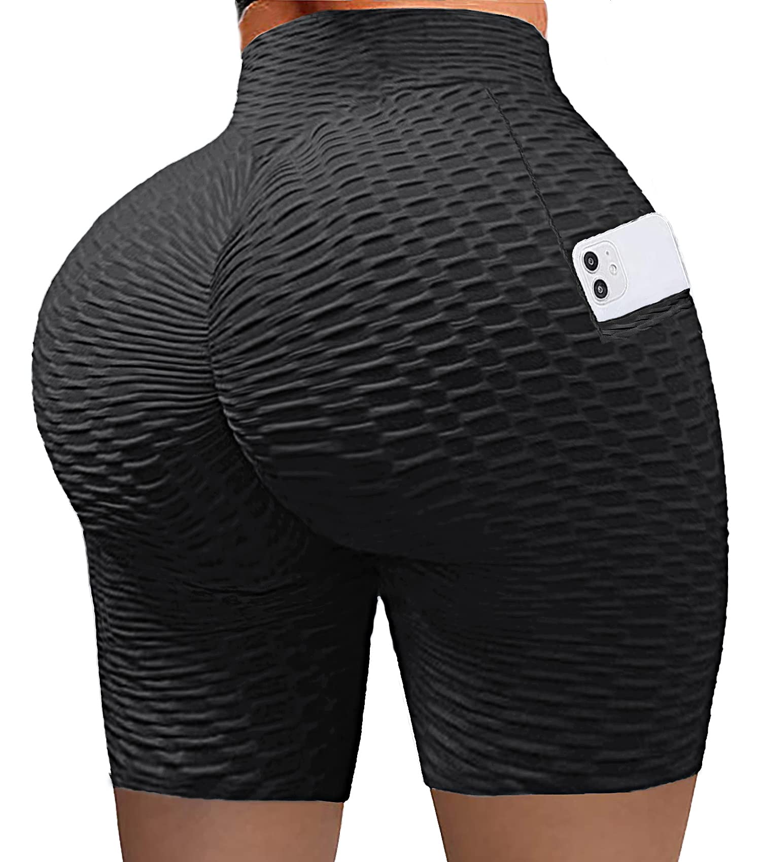 SEASUM Workout Booty Shorts for Women Scrunch Butt Lifting Yoga Short High Waist Sports Lounge Leggings