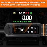 Uharbour Digital Torque Wrench 1/2 Drive 5.1-340 Nm LED Vibration view 3