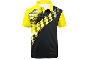 SCODI Mens Golf Shirt Moisture Wicking Performance Sport Short Sleeve Print Golf Polo Shirts for Men