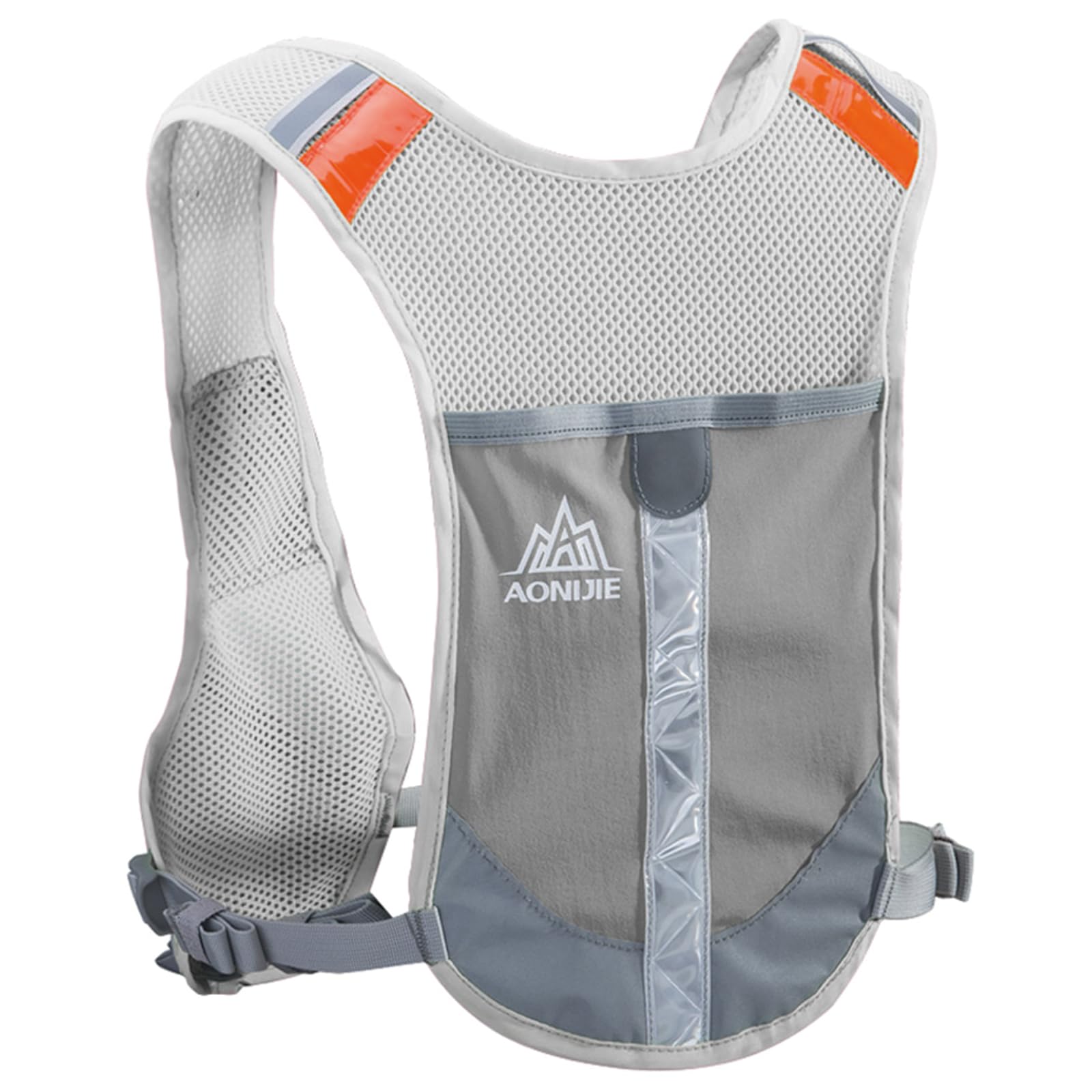 TRIWONDER Running Vest Women Men Reflective Hydration Running Backpack Water Vest Hydration Pack for Marathon Hiking Cycling (Grey - Vest)