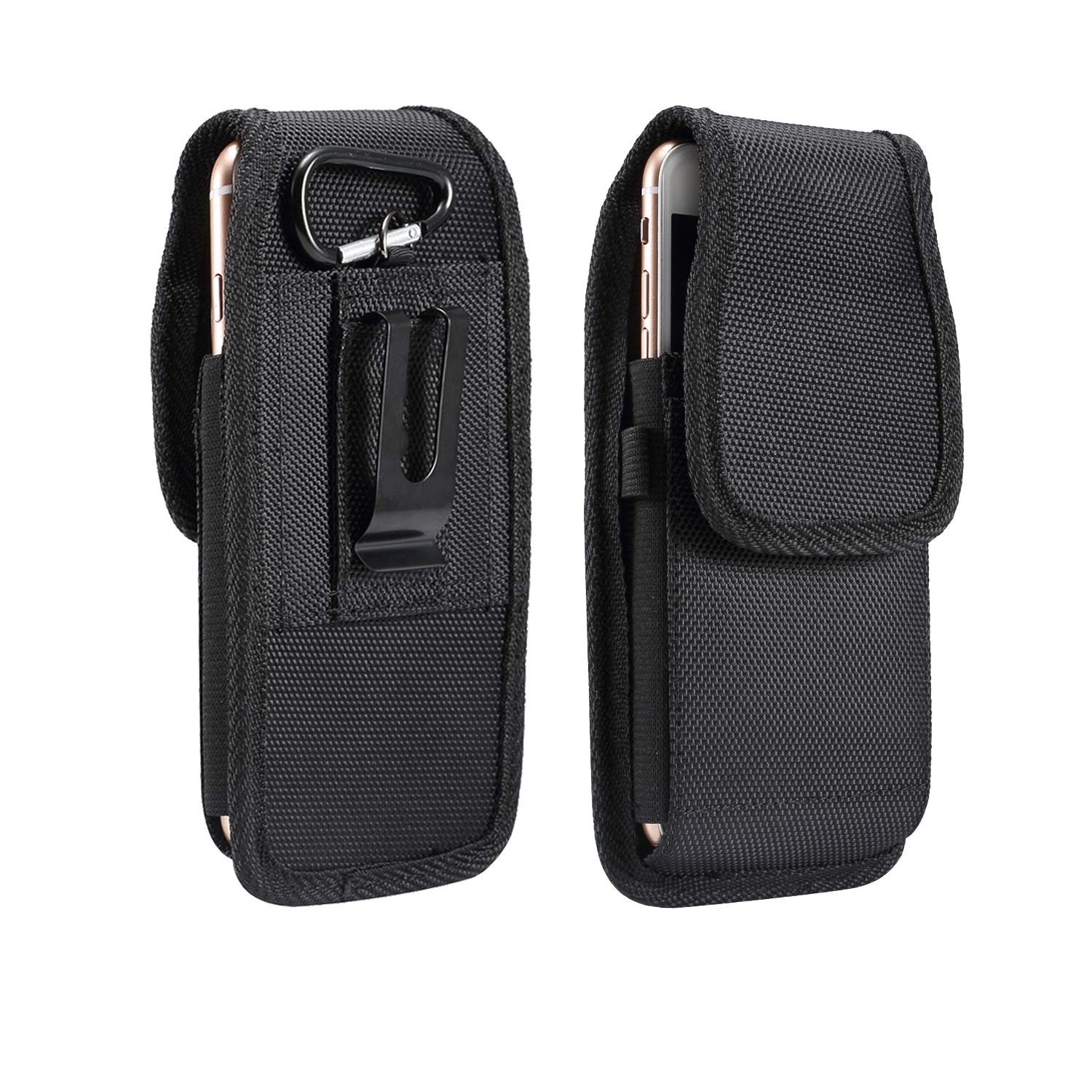 Universal Vertical Belt Case Pouch Bag Holster For Samsung S24 S23 S22 S21 S20 Ultra,S20+,Note 20 Ultra, Rugged Nylon Holster For Galaxy A13 A54 A34, For Google Pixel 8 Pro