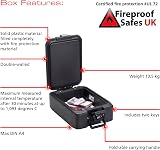 Burg-Wächter FP22K Fireproof A4 Document Box Safe Black 30 Min 1093°C view 2