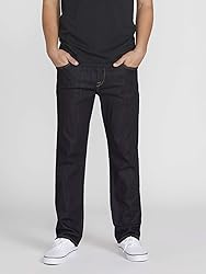Volcom Men's Solver Denim Jean, Rinse, 28W x 32L