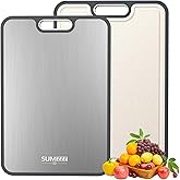 Titanium Cutting Board for Kitchen, Cutting Board Double Sided Food Grade, Pure Titanium/PP, Easy to Clean Large Size 16”×11”