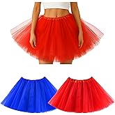Tutus for Women Adults 5 Layers Fluffy Tutu Dance Ballet Bubble Skirts for Girls Teens Halloween Christmas Dress Costume
