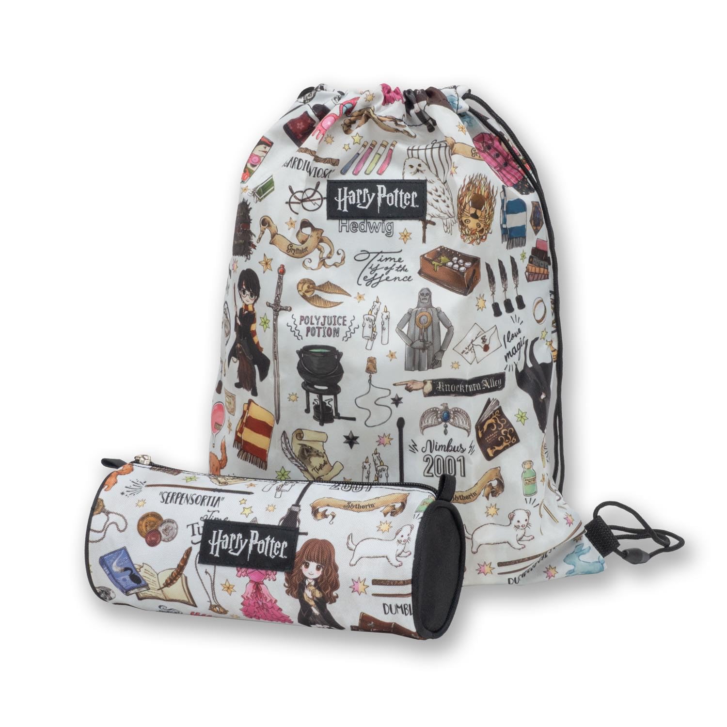 Bioworld Harry Potter Sketch Pencil Case & Swim Bag Set