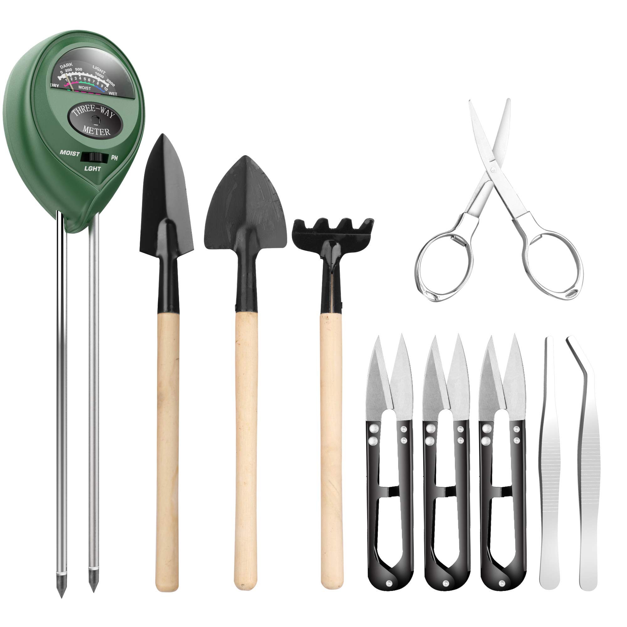 Buy Pancellent Soil Meter with 9pcs Bonsai Tools, 3in1 Moisture