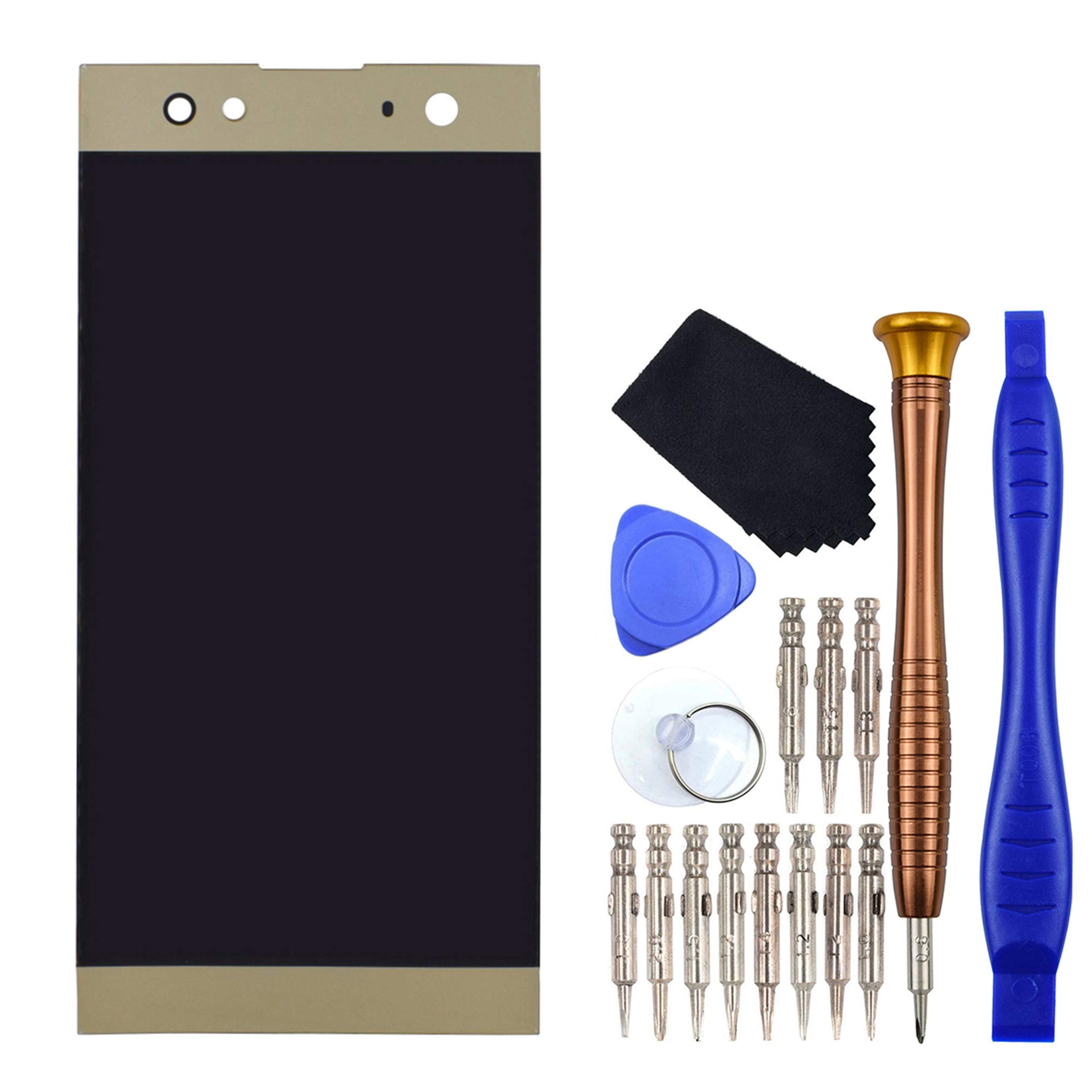 VEKIR Display Digitizer LCD Screen replacement for Sony Xperia XA2 Ultra H4233 H3213 H3223 Gold