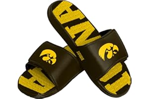 FOCO Iowa Hawkeyes NCAA Mens Gradient Wordmark Gel Slide - S