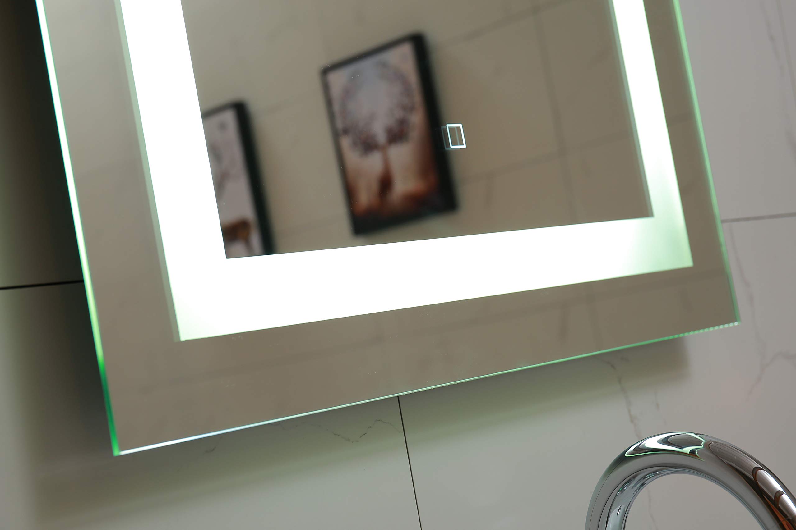Galleon 24X36 Inch LED Lighted Bathroom Mirror With Dimmable Touch