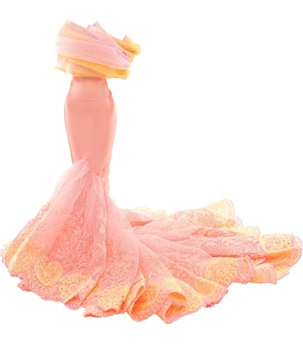 Fashion Mermaid Dress For 11.5” Dolls – 1:6 Scale Fishtail Wedding/Party Outfit