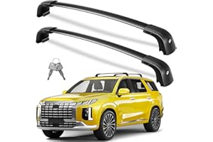 Wonderdriver Lockable Roof Rack Cross Bars 220lbs Compatible with Hyundai Palisade 2019-2025 SE SEL XRT Limited Calligraphy,Heavy Duty Aluminum Roof Rails Crossbars Canoe Black Rooftop Cargo Luggage