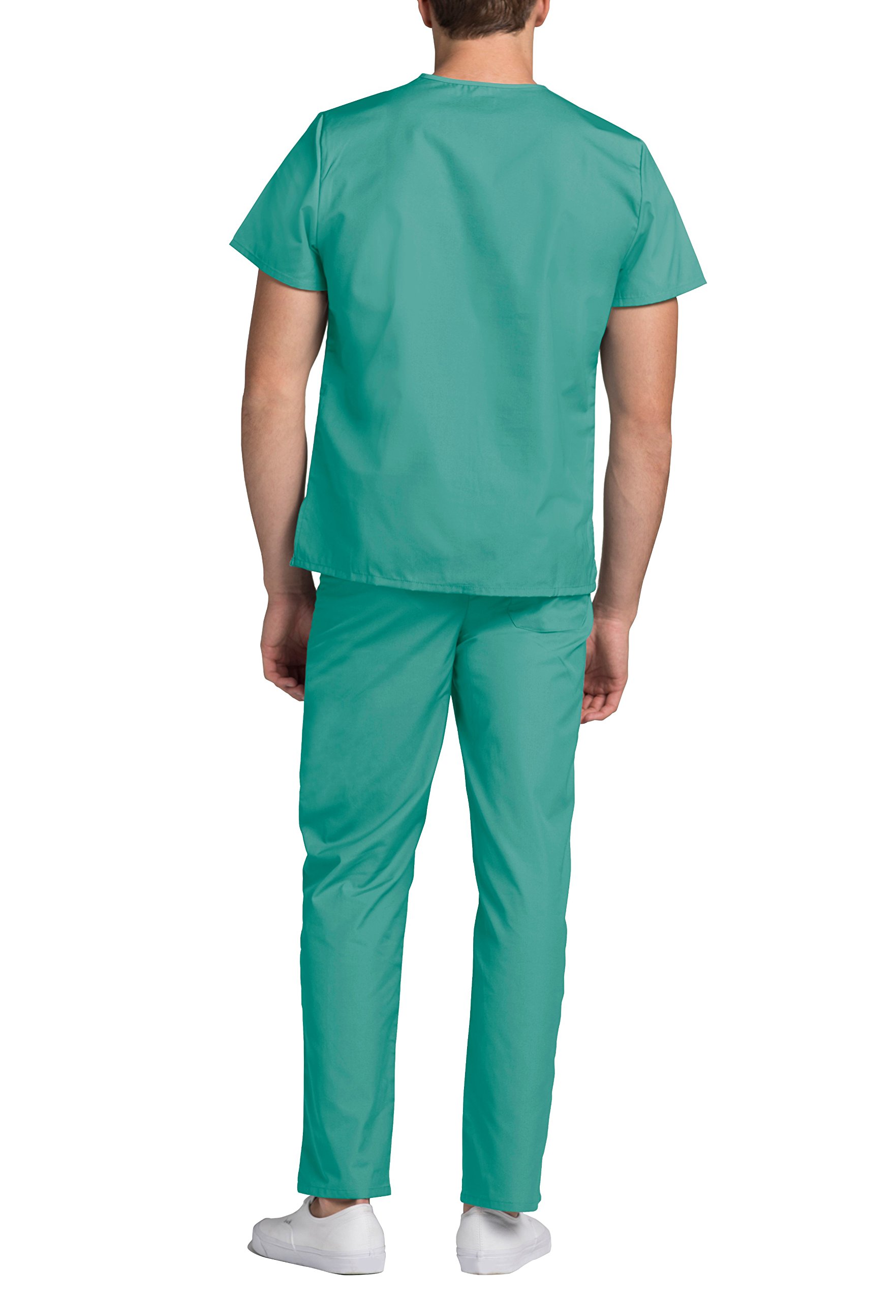 Adar Universal Men Scrubs Set Medical Uniforms Unisex Fit (45 Colors