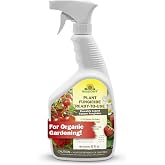 Neudorff Plant Fungicide Spray Copper Soap Fungicide for Vegetables 32 OZ | Ready to Use Spray for Organic Gardening &amp; for Roses, Fruits Control Powdery Mildew and Other Diseases and Fungus