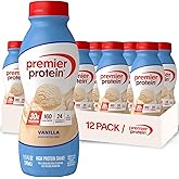 Premier Protein Shake, Vanilla, 30g Protein, No Added Sugar, 24 Vitamins & Minerals to Support Immune Health, 11.5 fl oz, 12 Pack (Packaging May Vary)
