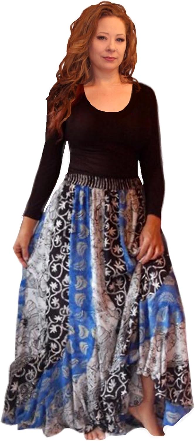 batik maxi skirt
